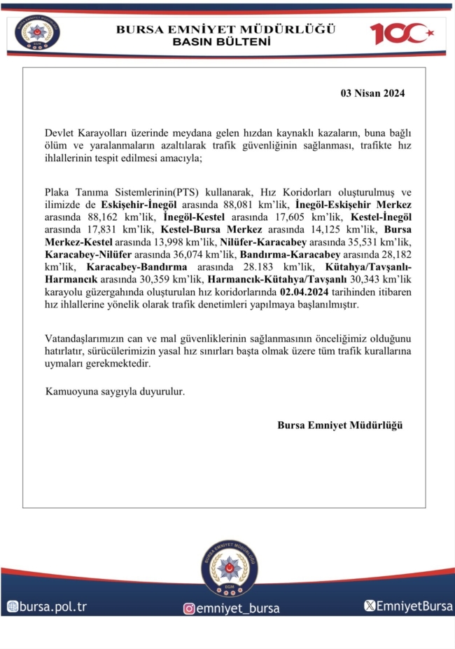 Bursa'daki sürücüler dikkat!