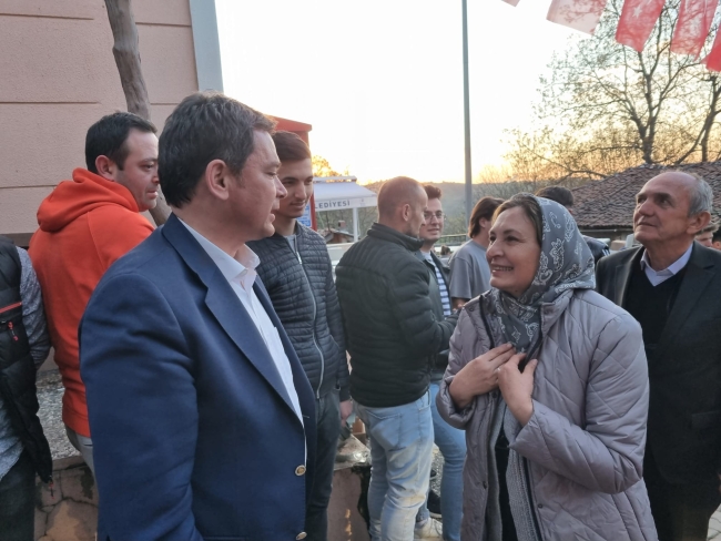 Başkan Aydın Gökçeören'de çoşkuyla karşılandı