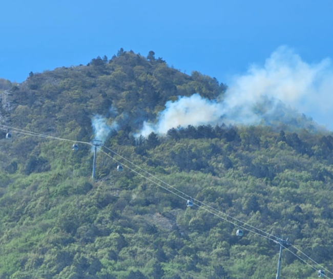 Uludağ teleferik bölgesinde korkutan yangın!