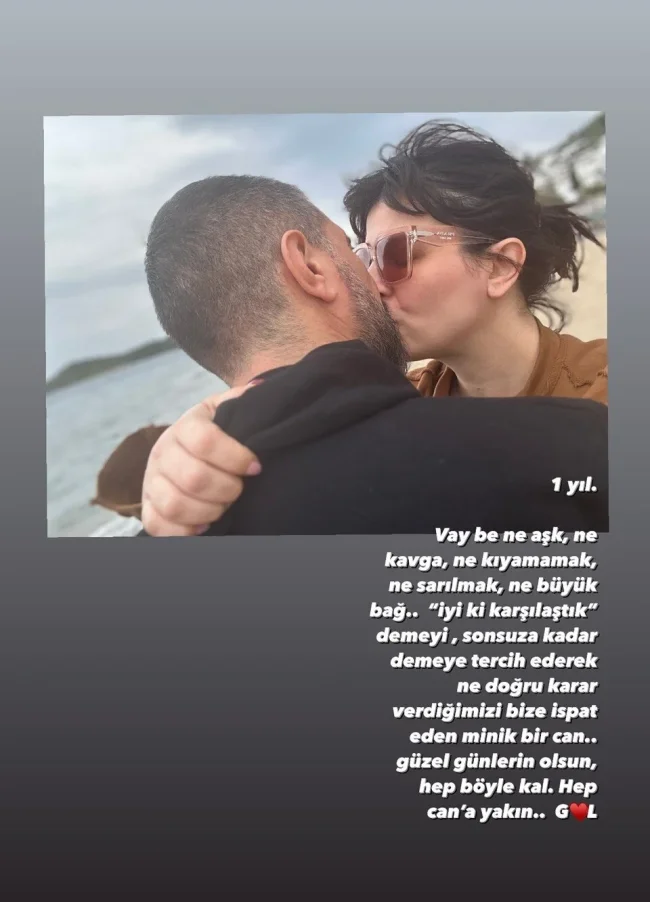 Gonca Vuslateri'den birinci yıl kutlaması