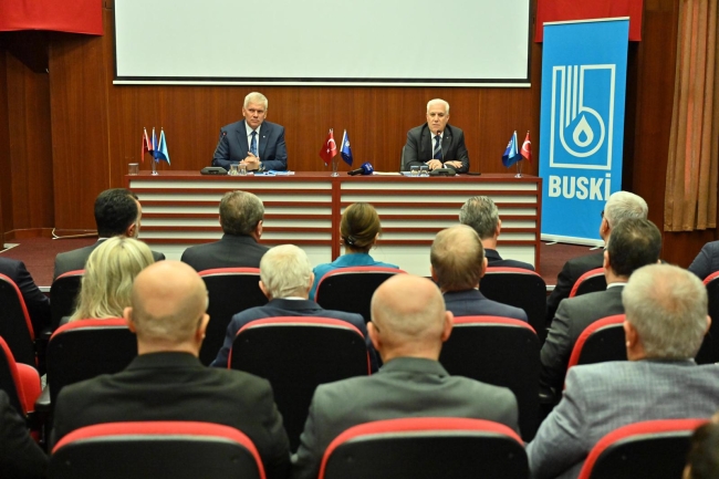 Bursa Büyükşehir Belediye Başkanı Mustafa Bozbey'den BUSKİ'ye ziyaret