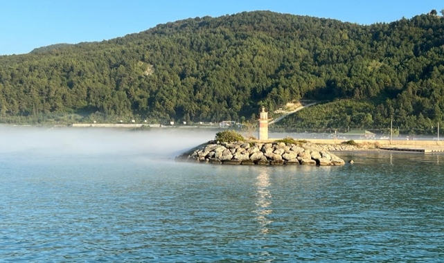 Deniz buharlaştı, ilginç görüntüler oluştu