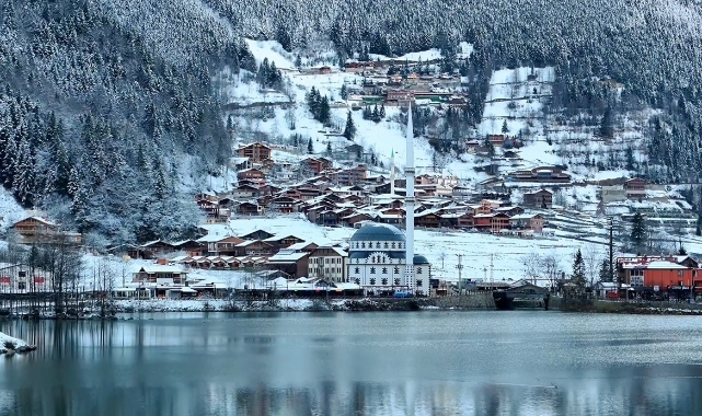 Uzungöl'den kar manzaraları