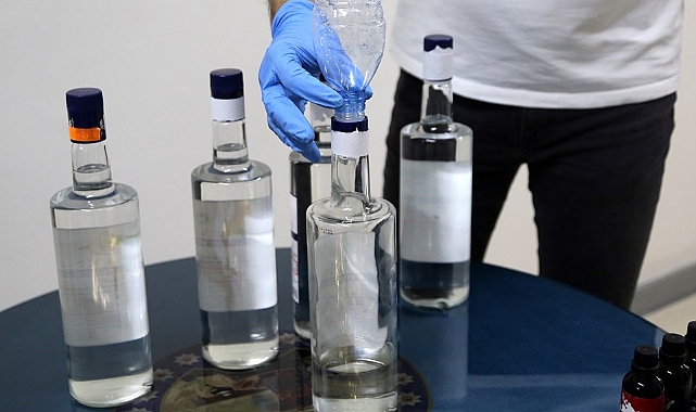 105 litreyi aşkın sahte alkol ele geçirildi