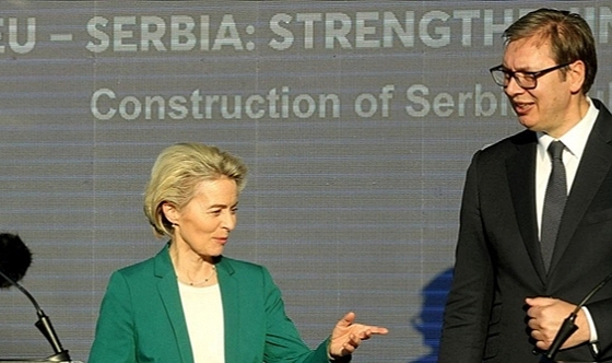 AB Komisyonu Başkanı Von der Leyen Sırbistan'da
