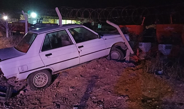 Akaryakıt istasyonundan çıkan otomobile arkadan çarptı: 1 yaralı