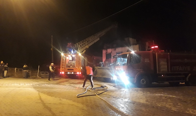 Alevlere teslim olan ev kullanılamaz hale geldi