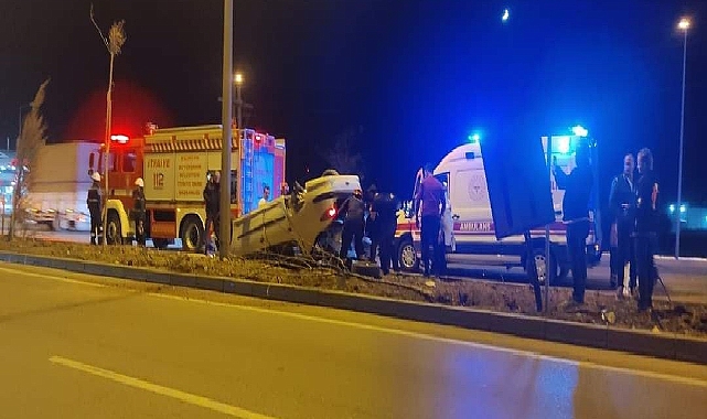 Araç takla attı; 1 yaralı