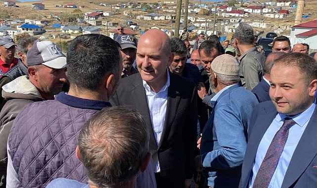 Bakan Soylu deprem bölgesini ziyaret etti