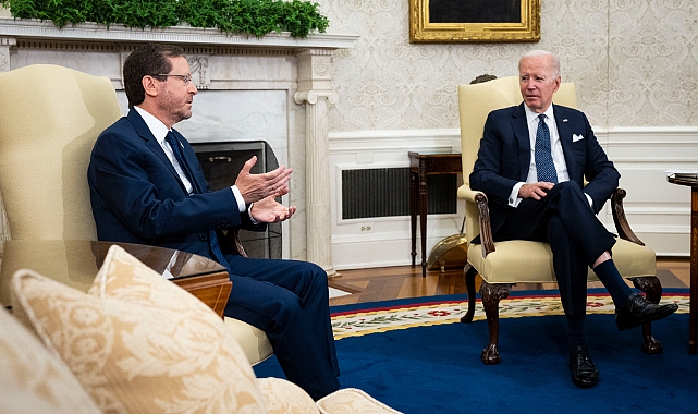 Biden ile Herzog, Beyaz Saray’da bir araya geldi