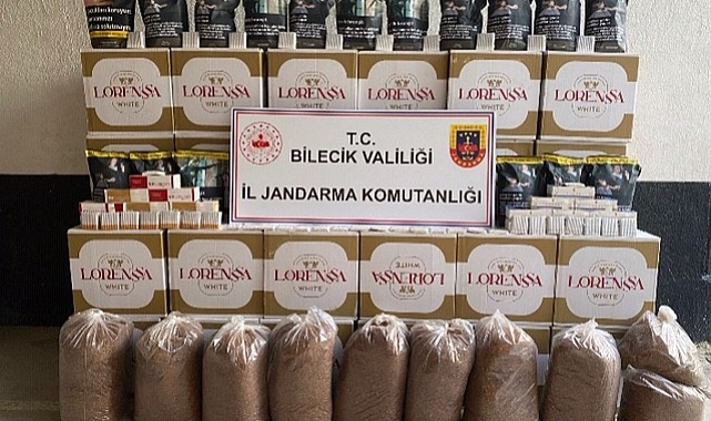 Bilecik'te 255 kilogram kaçak tütün ele geçirildi