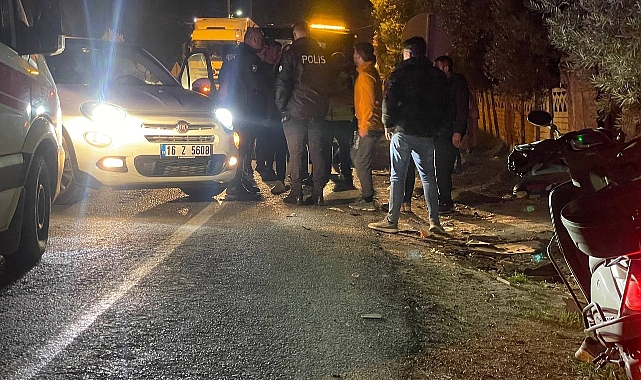 Bursa'da araçla çarpışan kurye yaralandı