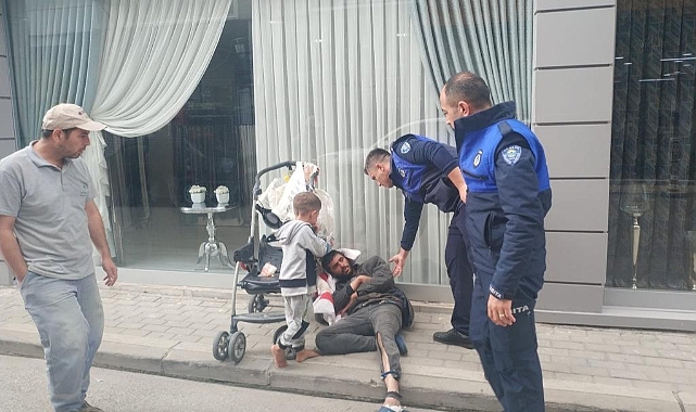 Bursa'da dilenci zabıtaya direndi