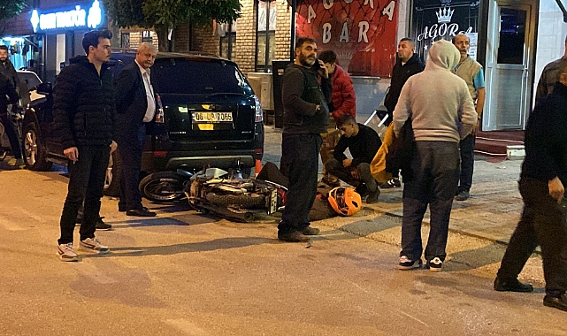 Bursa'da motosikletli genç ölümden döndü