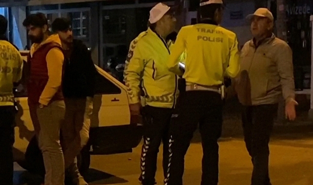 Bursa'da polislerin sürücü ile imtihanı