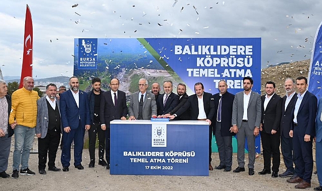 Bursa trafiğine nefes aldıracak köprünün temeli atıldı