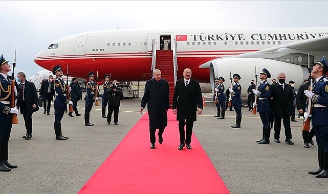Cumhurbaşkanı Erdoğan Azerbaycan'da: Zengilan Havalimanı açıldı