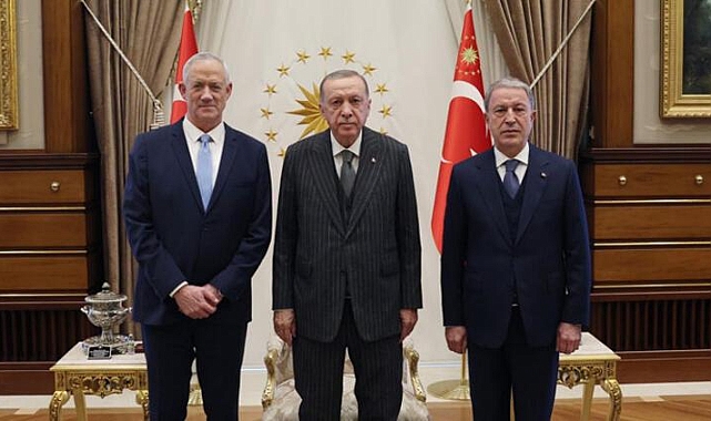 Cumhurbaşkanı Erdoğan, İsrail Savunma Bakanı Gantz ile görüştü
