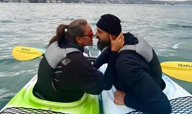 Eda Taşpınar, Boğaz'da aşka geldi