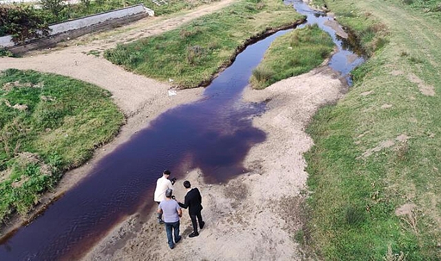 Edirne Valiliği'nden siyaha bürünen dereyle ilgili açıklama