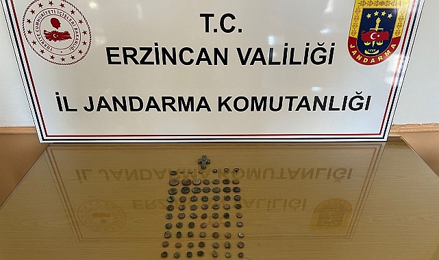 Erzincan'da 85 tarihi eser ve sikke ele geçirildi