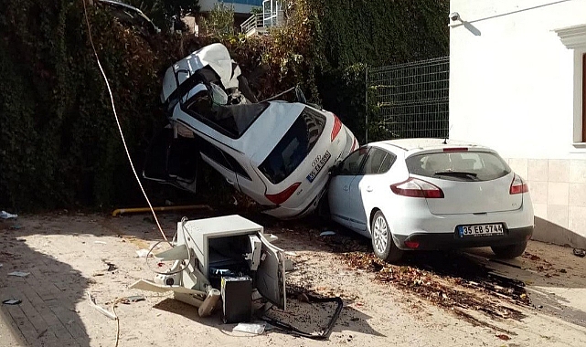 Freni patlayan kamyon dehşet saçtı