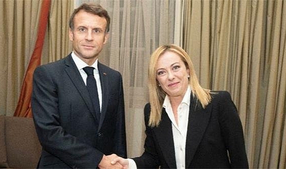 İtalya Başbakanı Meloni, Macron ile görüştü