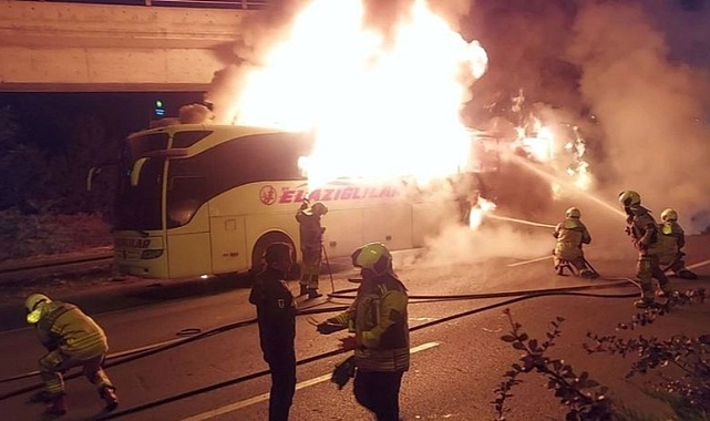 Kaptanın inadı otobüsü yaktı!
