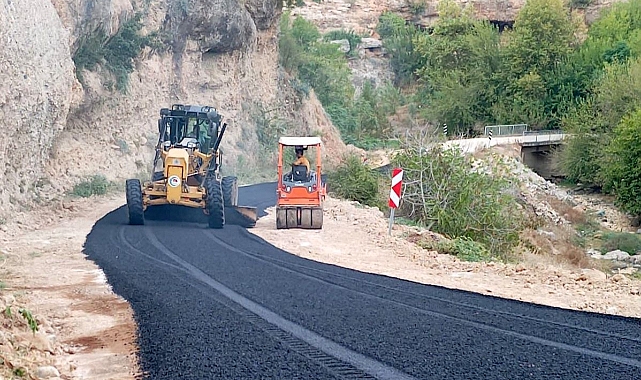 Köy yolunda çalışma başlatıldı