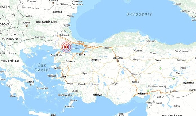 Marmara Denizi'nde korkutan deprem