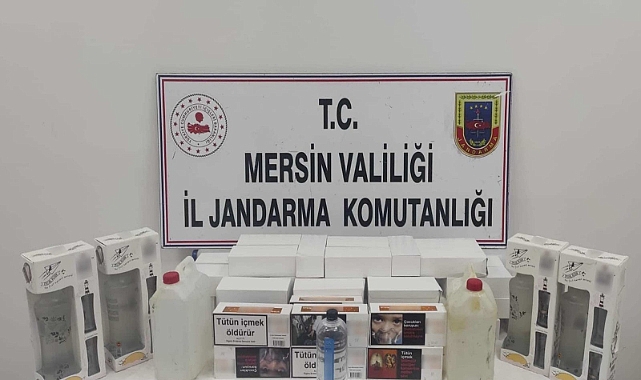 Mersin'de sahte içki ve sigara kaçakçılığı operasyonu