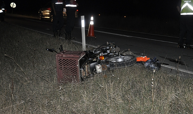 Motosikletten düşen sürücü hayatını kaybetti