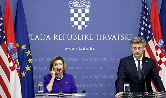 Nancy Pelosi Hırvatistan'da
