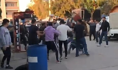 Pazarda ortalık savaş alanına döndü!