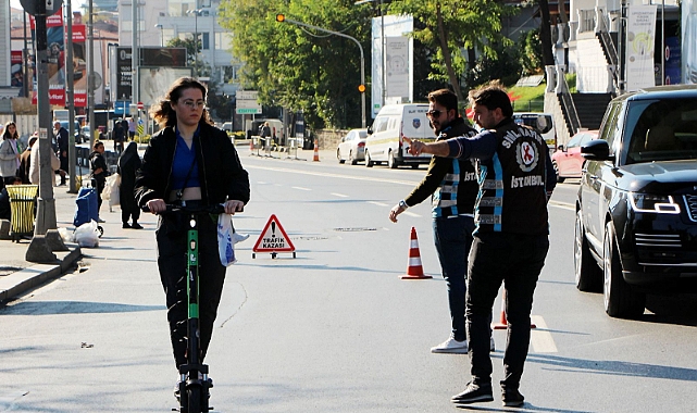 Scooter sürücüleri durduruldu, tek tek ceza kesildi!