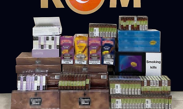 Tam 220 paket bandrolsüz sigara ele geçirildi