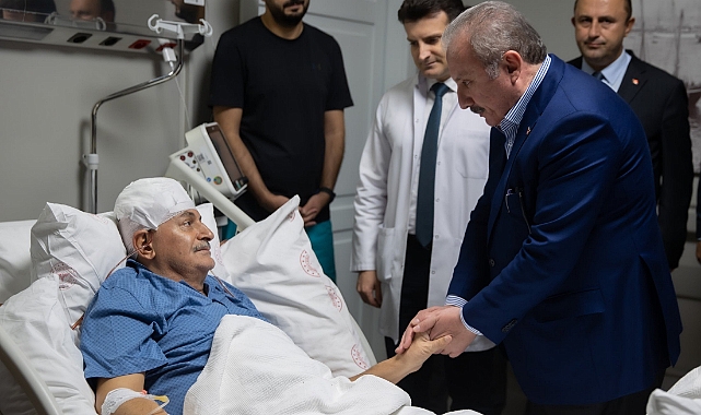 TBMM Başkanı Şentop trafik kazası geçiren Binali Yıldırım ile Şamil Ayrım'ı ziyaret etti