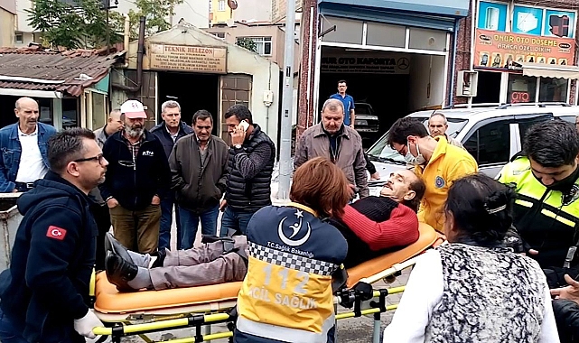 Ters yöne girdi, engelli vatandaşa çarptı