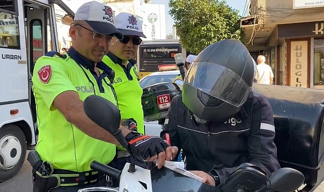 Trafiğe kapalı alanda motosiklet kullanan sürücülere ceza yağdı