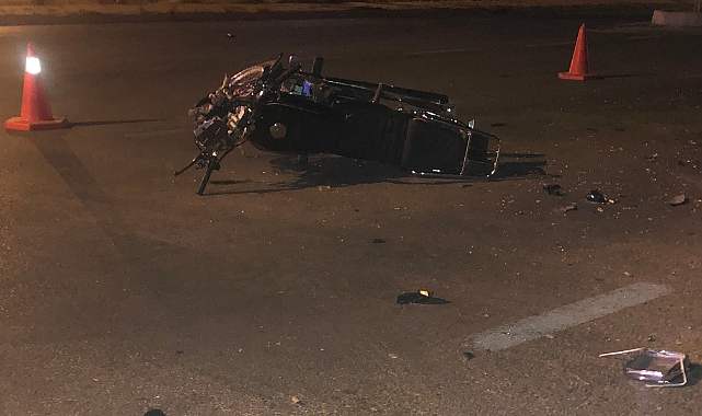 Trafik kazasında motosiklet sürücüsü yaşamını yitirdi