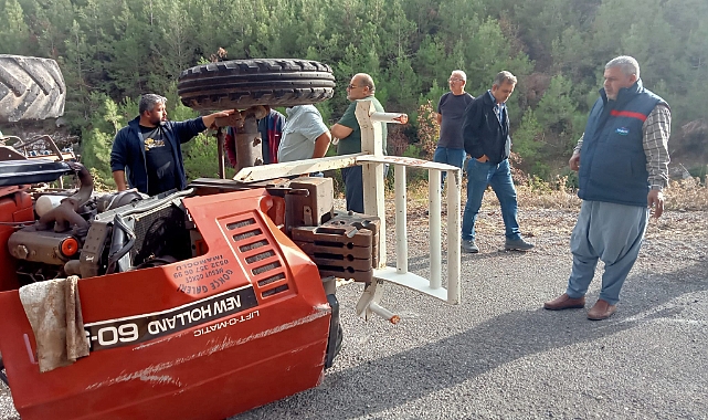 Traktörün altında kalan sürücü yaralandı
