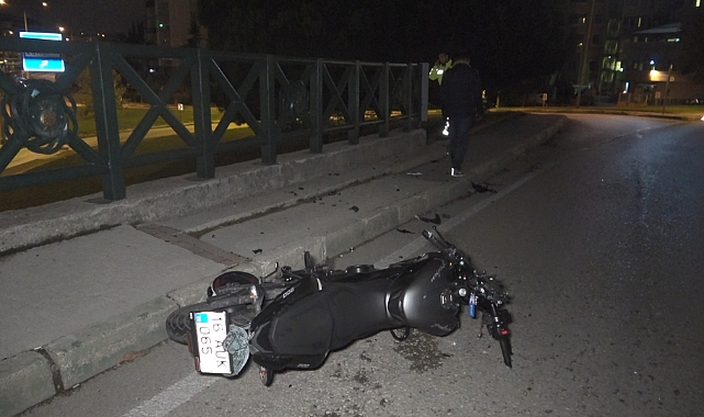Virajı alamayan sürücü 10 metreden aşağı yuvarlandı