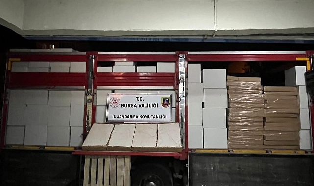 3 milyon 400 bin kaçak makaron operasyonu