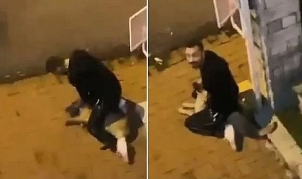 Akıllara durgunluk veren olay! Köpeği boğmaya çalıştı