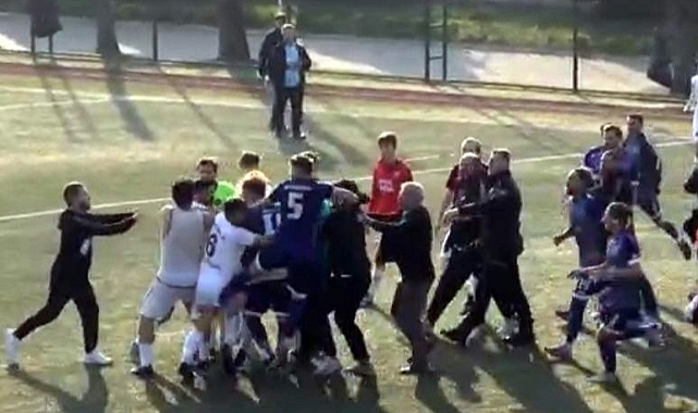 Amatör Lig’de yumruklar havada uçuştu