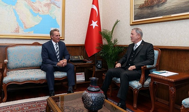 Bakan Akar, ABD'nin Ankara Büyükelçisi ile görüştü
