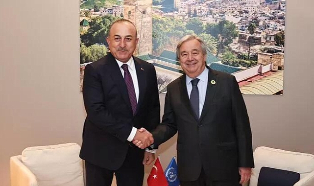 Bakan Çavuşoğlu, Guterres ile görüştü