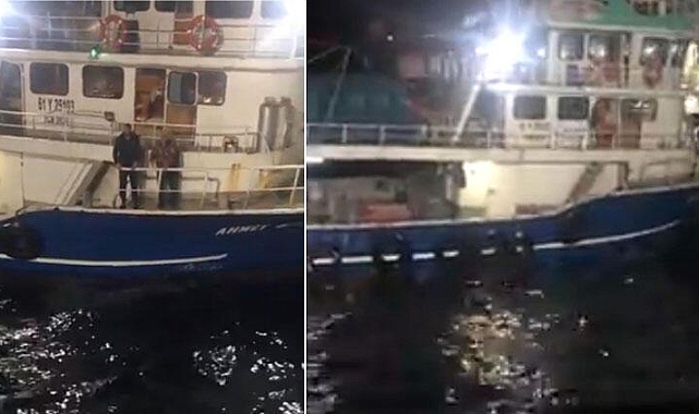 Balıkçı teknesi mayına çarptı