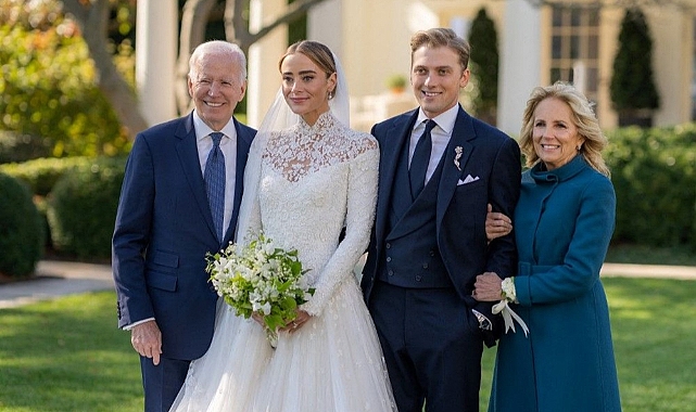 Biden'ın torunu Naomi Biden Beyaz Saray'da evlendi