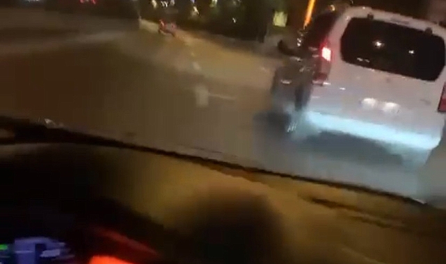 Bursa’da kaza anını saniye saniye kaydetti